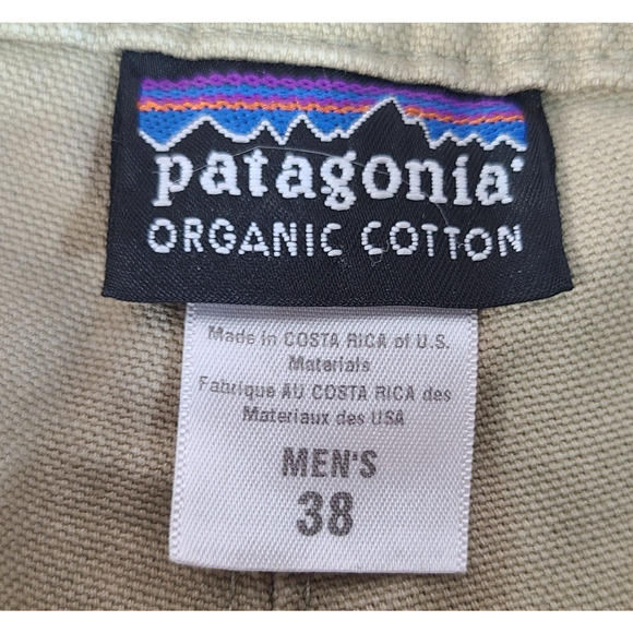 Vintage Patagonia Stand Up Shorts Men's 38 Beige Khaki 5 Pockets Hiking Outdoors - Picture 5 of 6